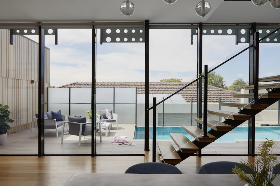Bright villa living space